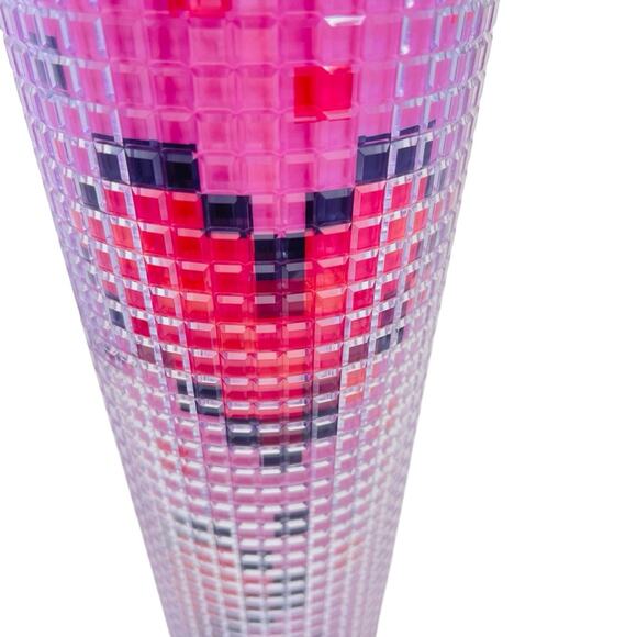 NWT Starbucks Pixel Heart Valentine‘s Day 2025 Collection Iced Cold Cup Tumbler - Picture 6 of 7